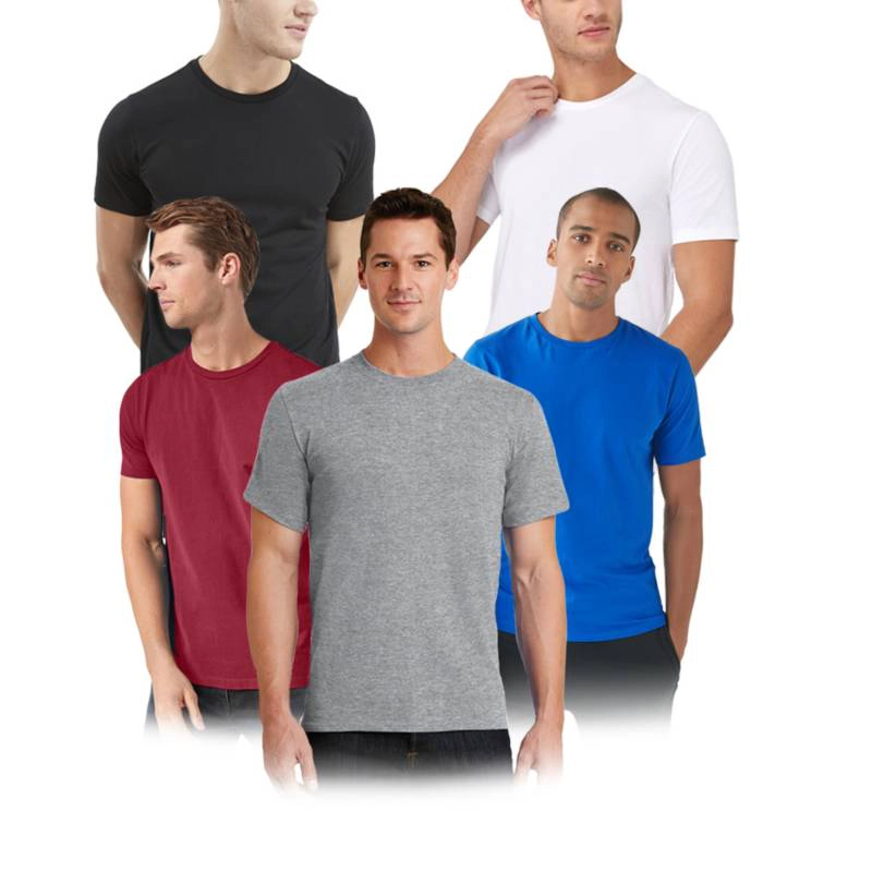 PACK X5 POLOS ALGODÓN BOSTON MULTICOLOR 926 CUELLO REDONDO - 1