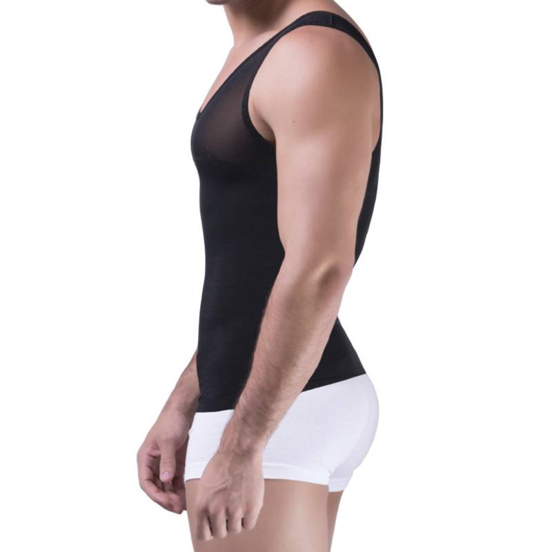CAMISETA REDUCTORA HOMBRE NATURELL - NEGRO - 3