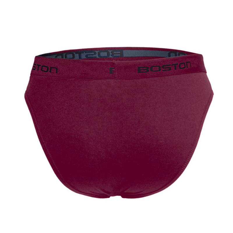 PACK 4 CALZONCILLOS ALGODÓN HOMBRE BOSTON 879 VINO - 4