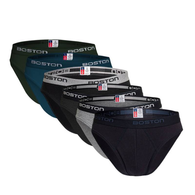 PACK 6 CALZONCILLOS ALGODÓN HOMBRE BOSTON 879 1 - 1