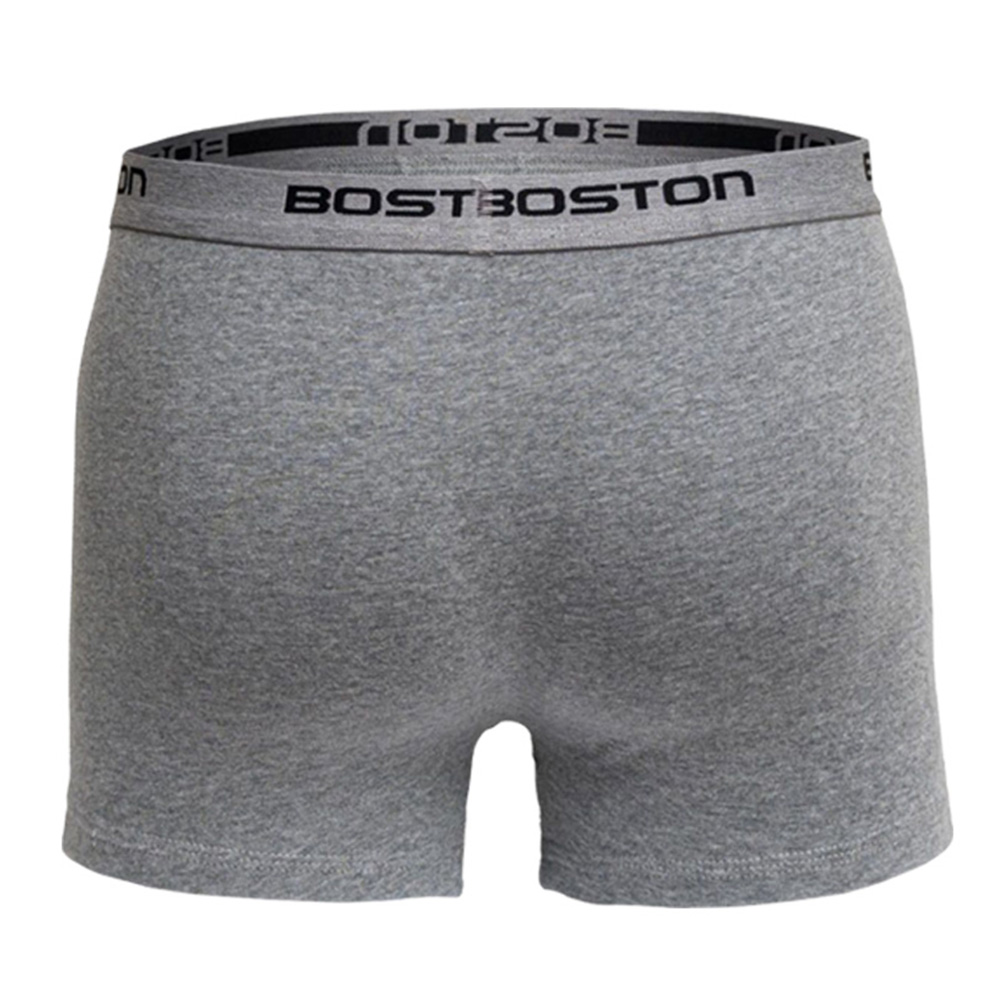 BÓXER BOSTON CORTO ELÁSTICO VISIBLE PLOMO CLARO - 2