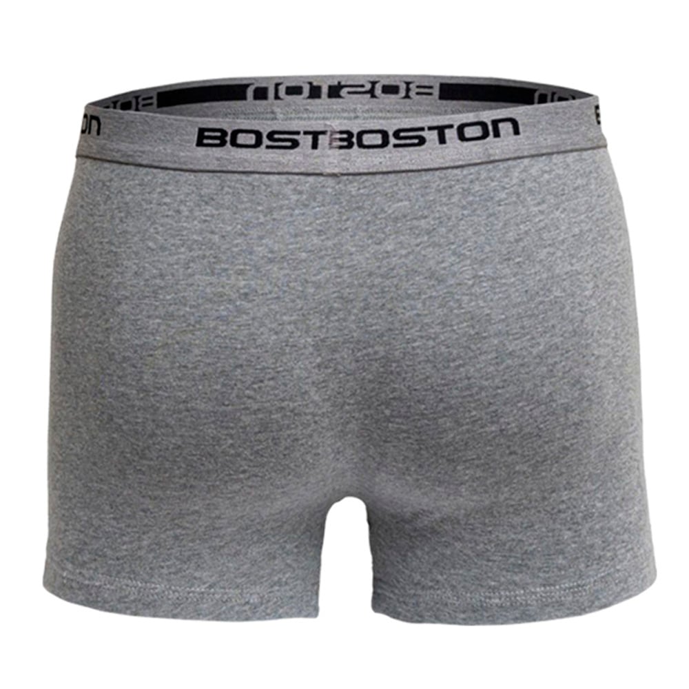 BÓXER BOSTON CORTO ELÁSTICO VISIBLE PLOMO CLARO - 2