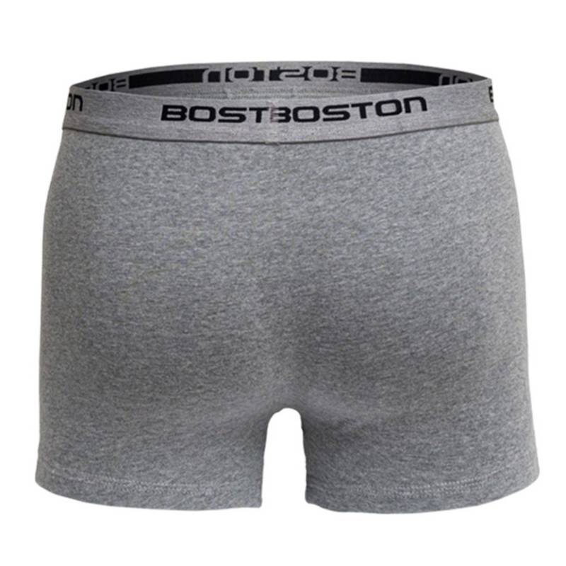 BÓXER BOSTON CORTO ELÁSTICO VISIBLE PLOMO CLARO - 4