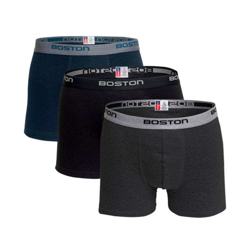 PACK 3 BÓXERS HOMBRE BOSTON 742 CORTO - 1