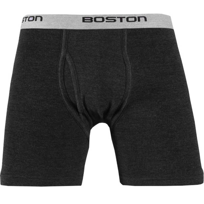 BÓXER BOSTON LARGO ELÁSTICO VISIBLE PLOMO OSCURO - 1