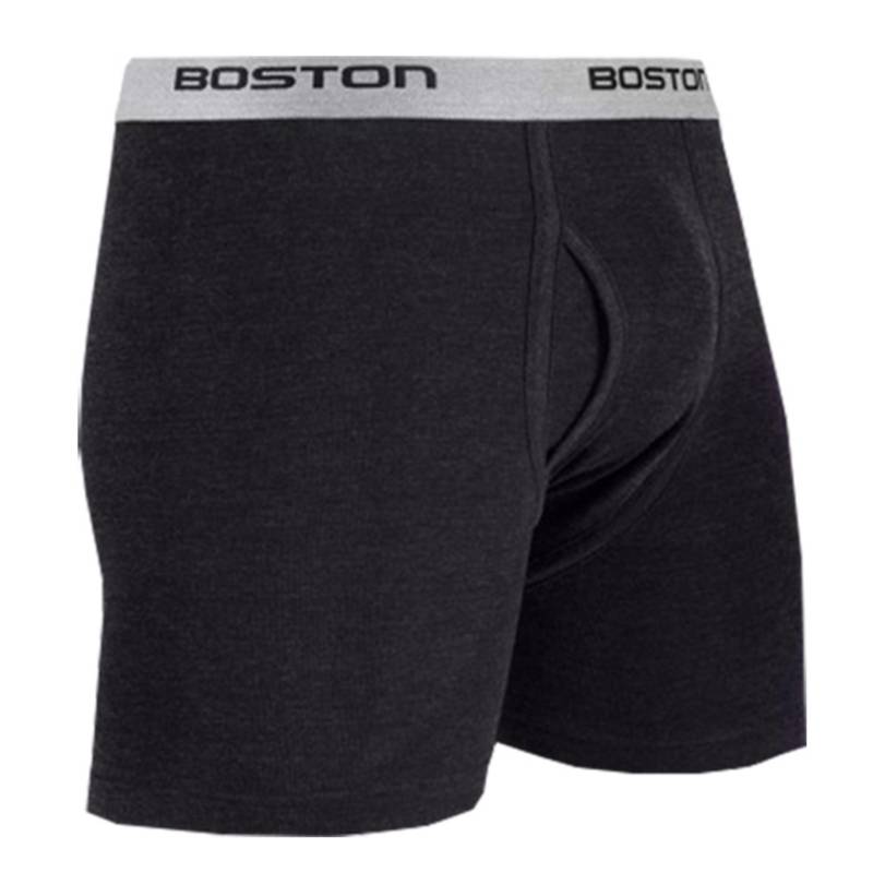 BÓXER BOSTON LARGO ELÁSTICO VISIBLE PLOMO OSCURO - 2