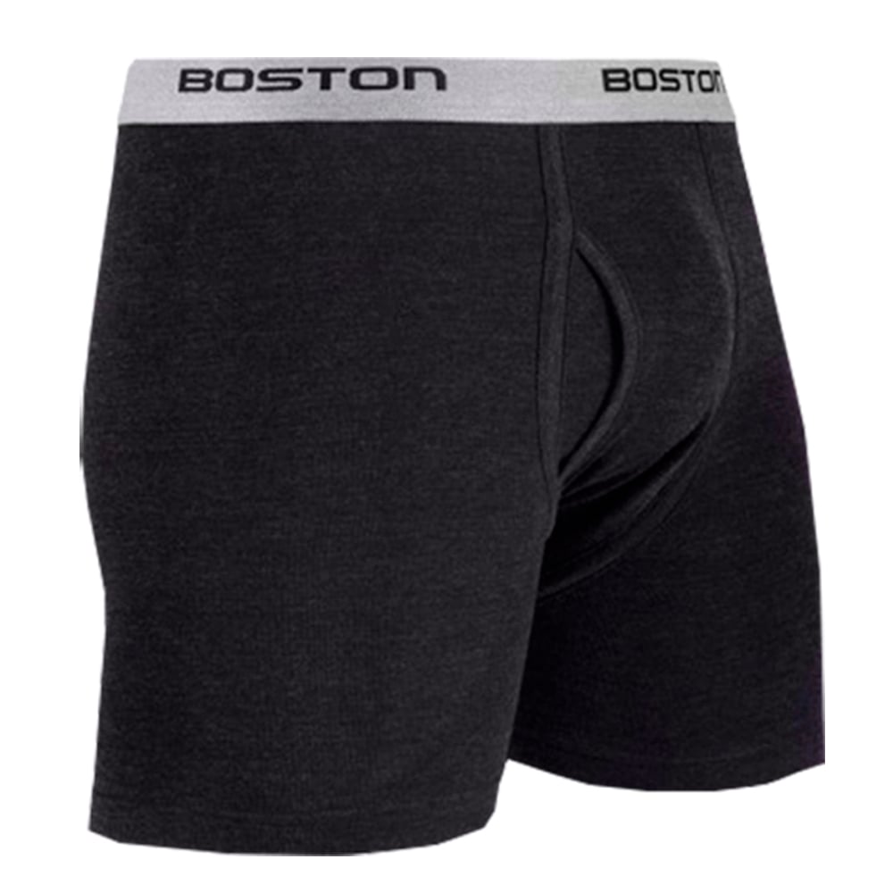 BÓXER BOSTON LARGO ELÁSTICO VISIBLE PLOMO OSCURO - 2