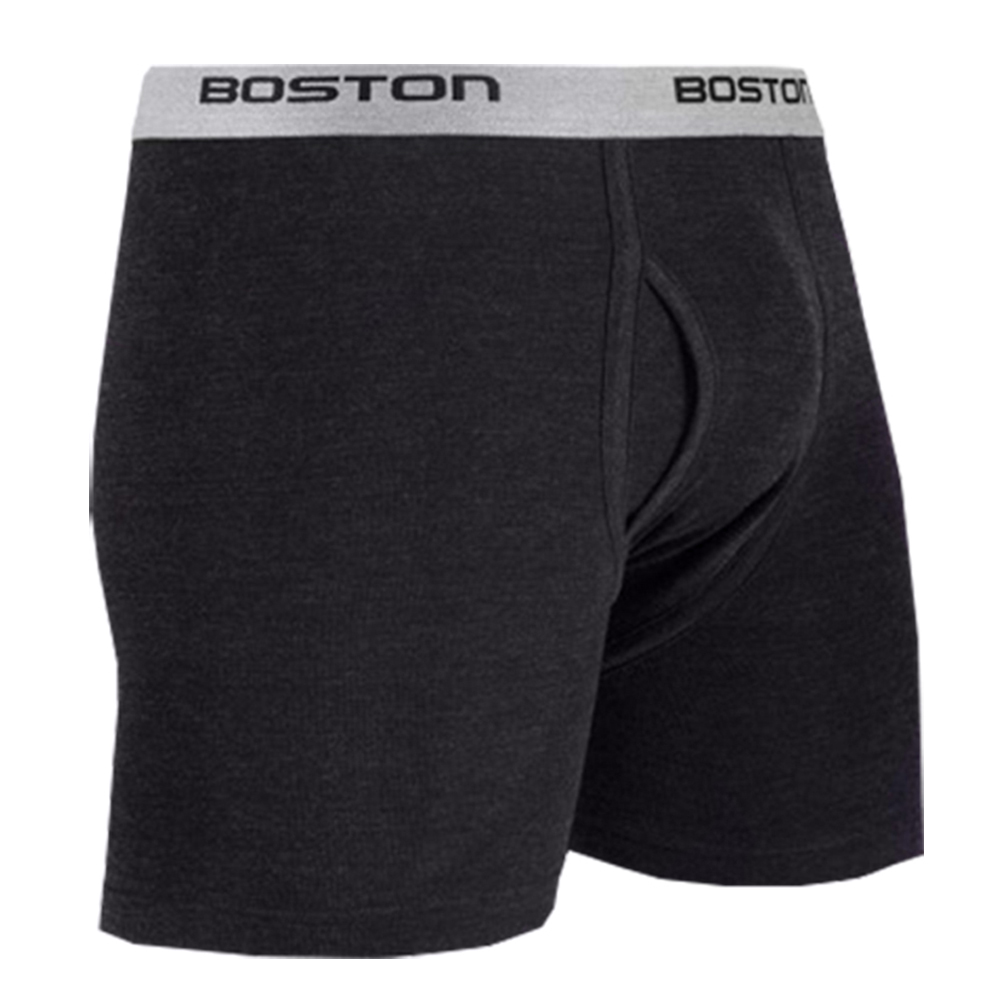 BÓXER BOSTON LARGO ELÁSTICO VISIBLE PLOMO OSCURO - 2