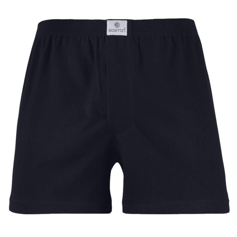 SHORT BOSTON DE ALGODÓN RECUBIERTO AZUL MARINO - 1