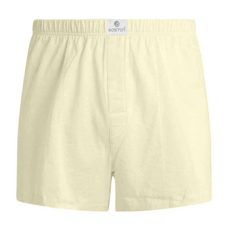 SHORT BOSTON DE ALGODÓN RECUBIERTO CREMA - 1