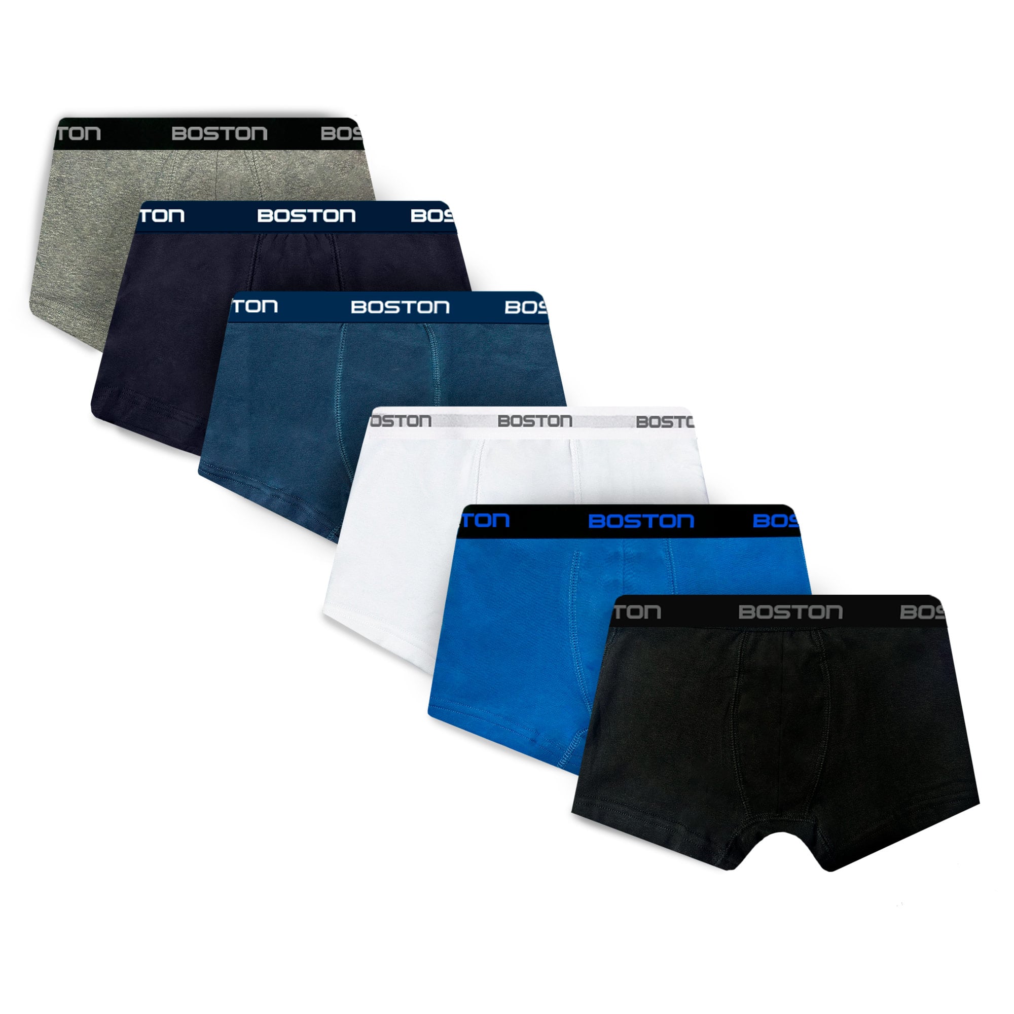 PACK 6 BÓXERS HOMBRE BOSTON 742N CORTO - 1