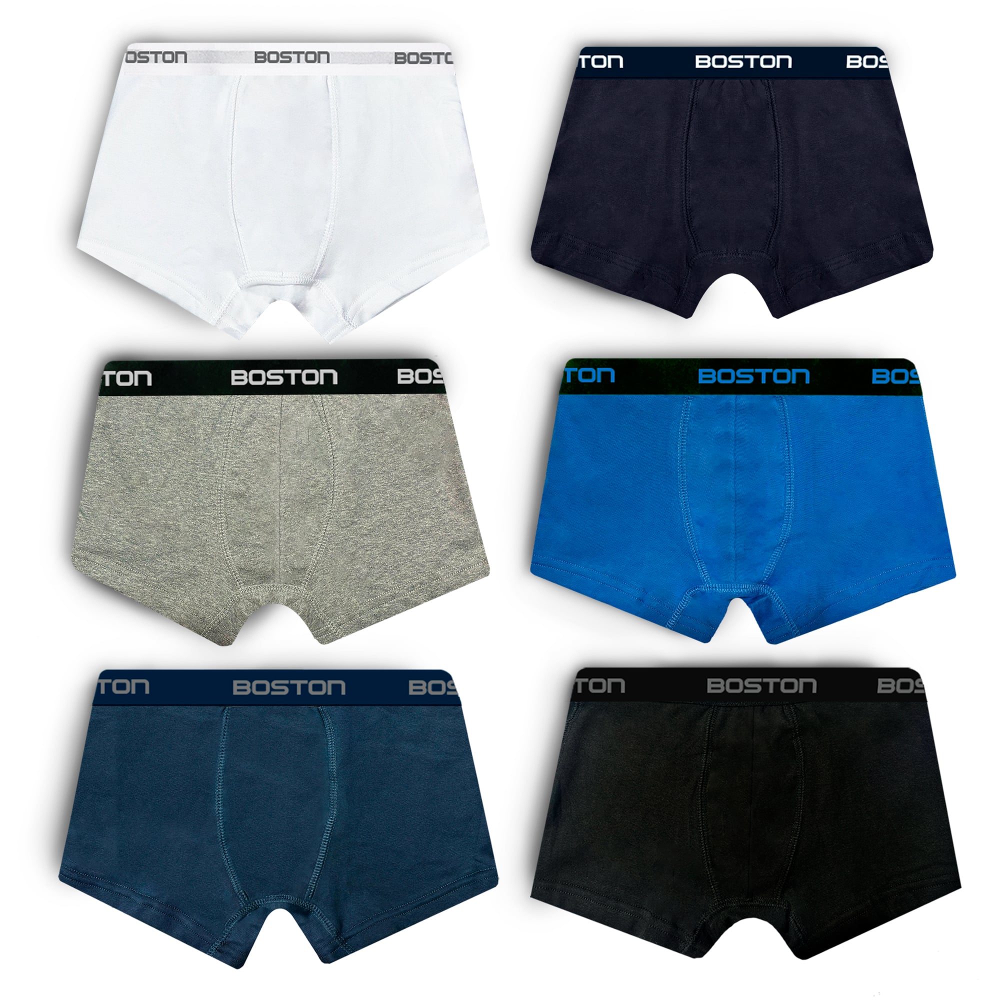 PACK 6 BÓXERS HOMBRE BOSTON 742N CORTO - 2