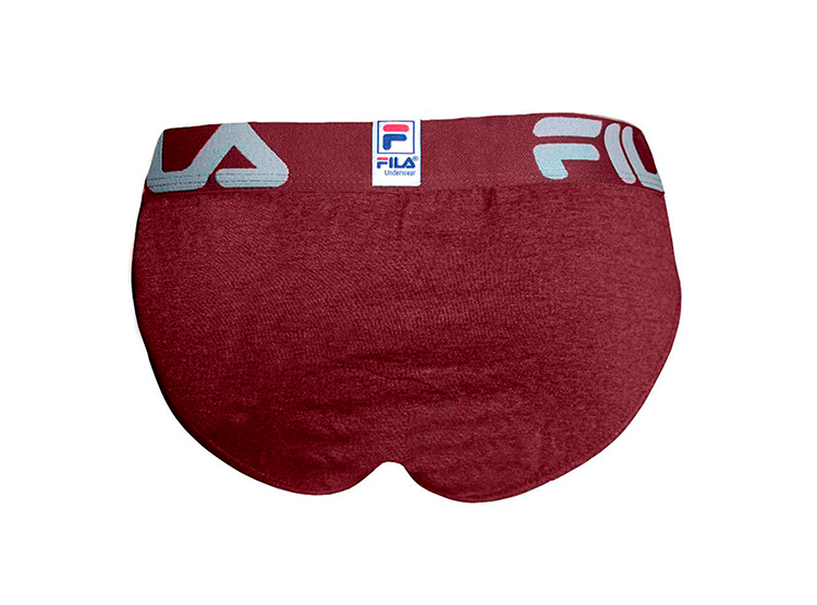 PACK 3 CALZONCILLOS ALGODÓN HOMBRE FILA FC 150 VINO - 4