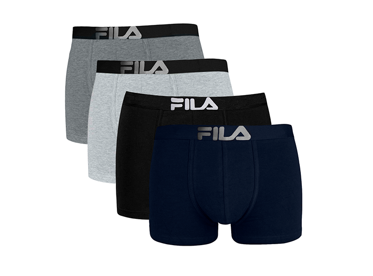 PACK 4 BÓXERS ALGODÓN HOMBRE FILA FC 120 PRETINA ANCHA - 1