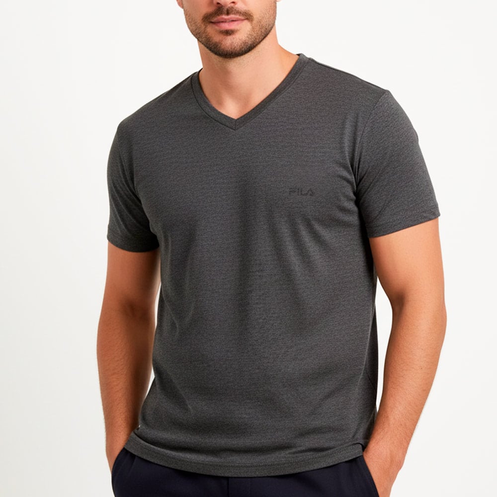 POLO MANGA CORTA ALGODÓN HOMBRE FILA FC221 CUELLO V - 1