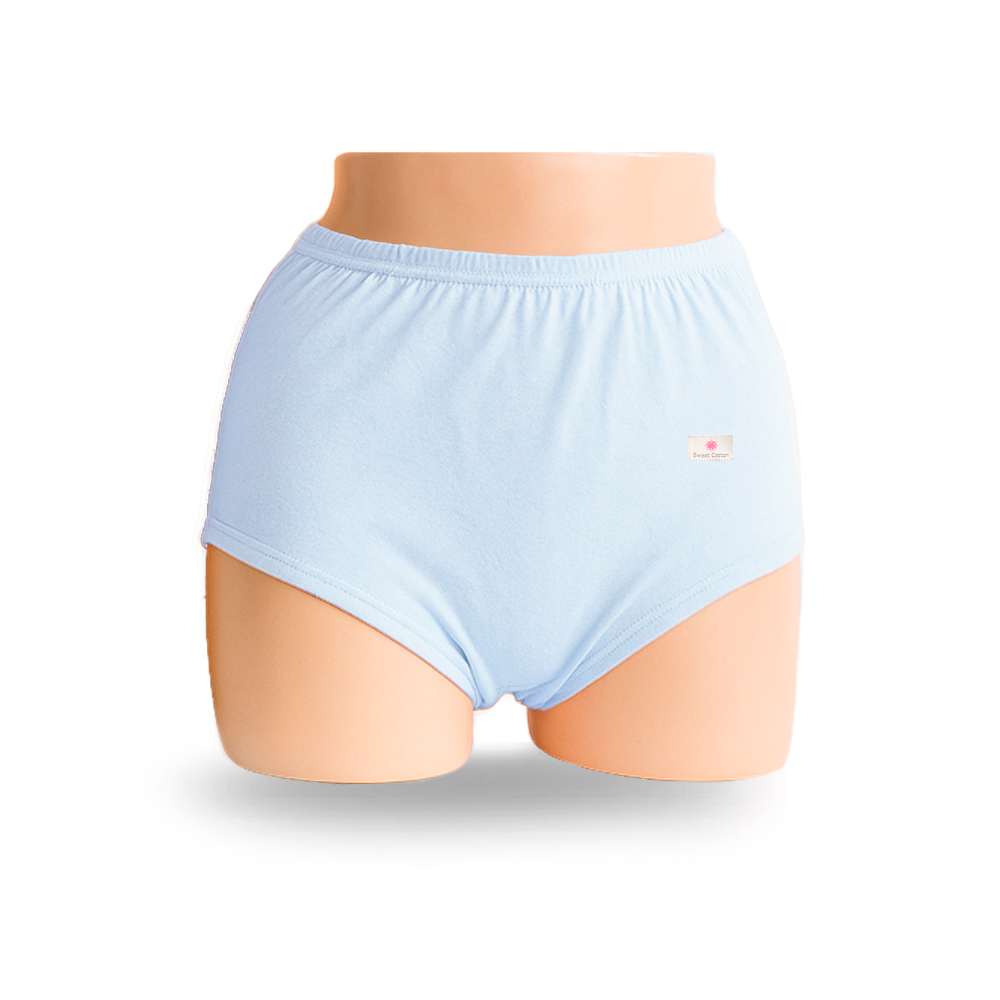 PACK X3 CALZÓN ALGODÓN MUJER SWEET COTTON CELESTE 957 TRUSA CLÁSICA - 3