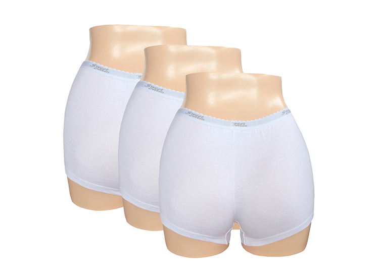 PACK X3 BÓXER MUJER SWEET COTTON BLANCO 746 DEPORTIVO - 2