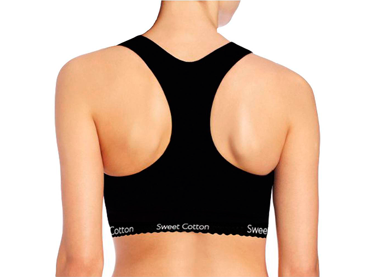 TOP DEPORTIVO DE ALGODÓN SWEET COTTON NEGRO - 2