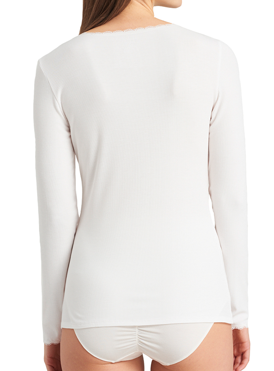PACK X3 POLOS MANGA LARGA ALGODÓN MUJER SWEET COTTON BLANCO 315 - 3