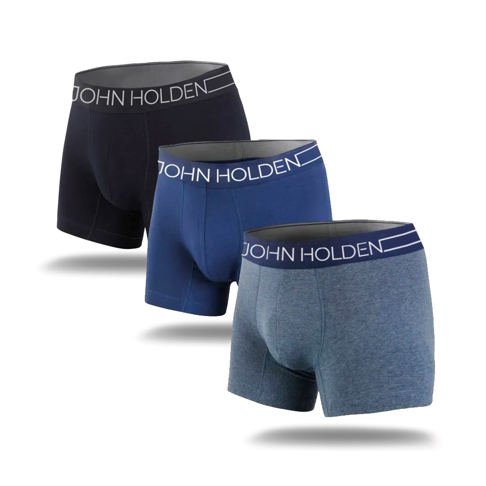 PACK 3 BÓXERS ALGODÓN HOMBRE JOHN HOLDEN RXJ362 MARTINO 2 - 1