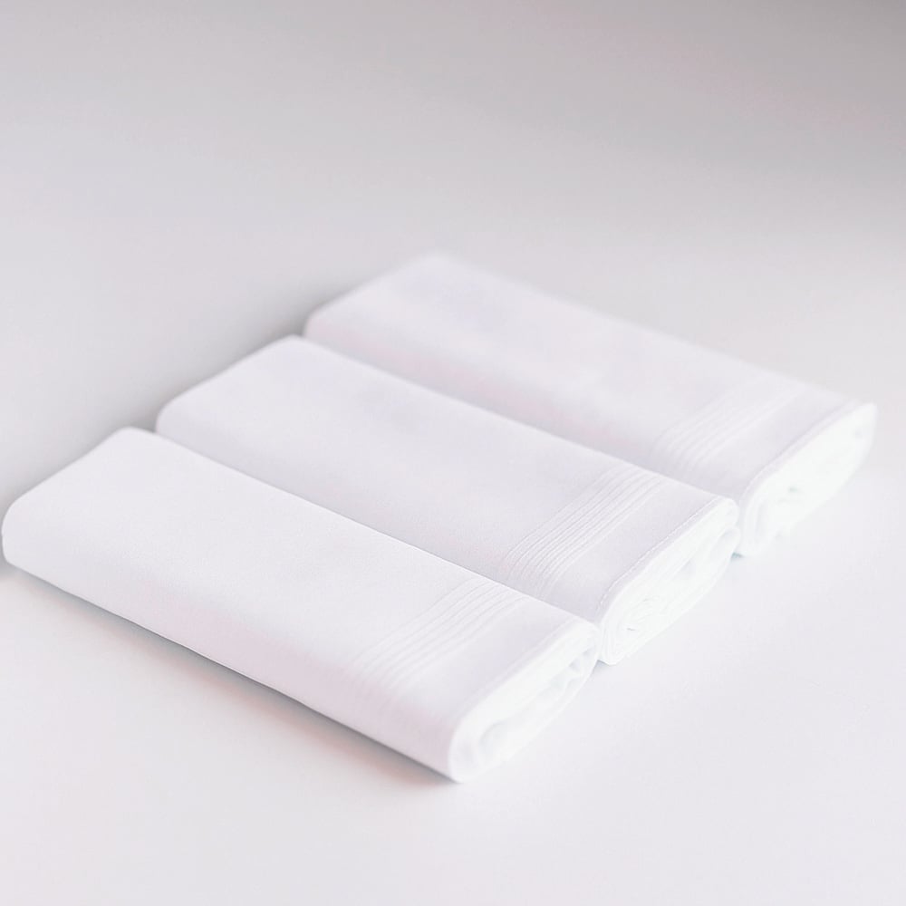 PACK 3 PAÑUELOS HOMBRE JOHN HOLDEN MULTICOLOR HFJ002 BLANCO - 2