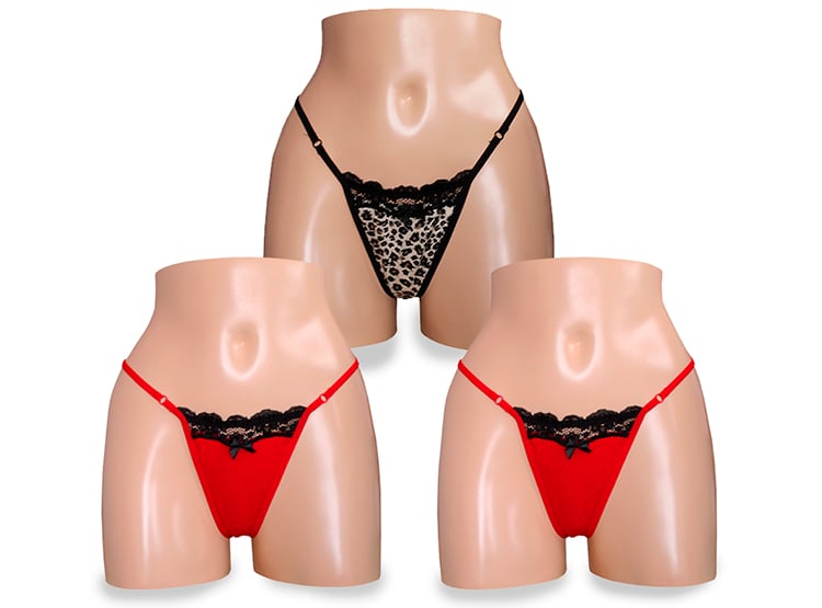 PACK X3 HILO ALGODÓN MUJER PETER PAN MULTICOLOR 600 DENTAL CON BLONDA ELÁSTICA 1 - 1