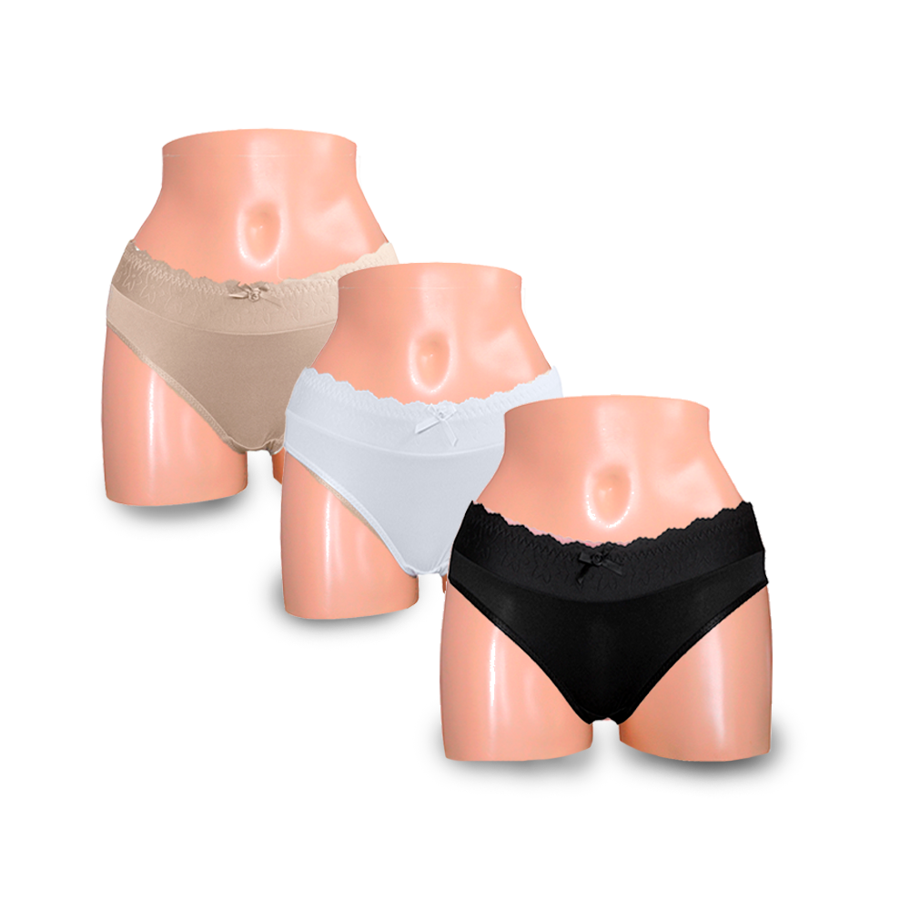 PACK X3 BIKINI MICROFIBRA MUJER PETER PAN MULTICOLOR 952 DESCADERADO EN PETER - 1