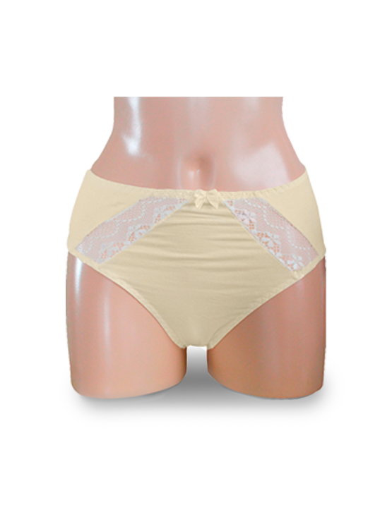PACK X3 CALZÓN ALGODÓN LICRADO MUJER PETER PAN MULTICOLOR 492 TRUSA CON BLONDA - 3