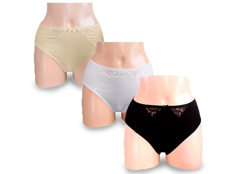 PACK X3 CALZÓN ALGODÓN LICRADO MUJER PETER PAN MULTICOLOR 499 TRUSA SEÑORIAL - 1