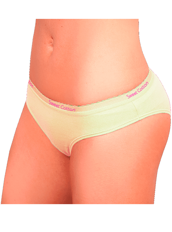 PACK X3 BIKINI ALGODÓN MUJER SWEET COTTON CREMA 399 - 3