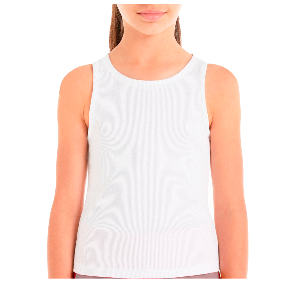 PACK CAMISETAS ALGODÓN NIÑA SWEET COTTON BLANCO 712N X3 SIN MANGAS - 2