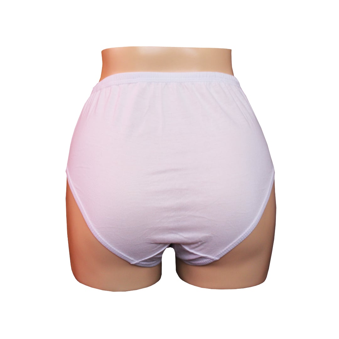PACK CALZONES ALGODÓN MUJER MONINA BLANCO CLASICA X4 TRUSA - 3
