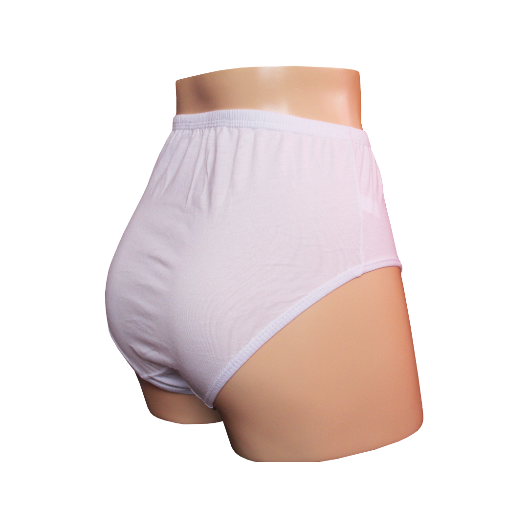 PACK CALZONES ALGODÓN MUJER MONINA BLANCO CLASICA X4 TRUSA - 4