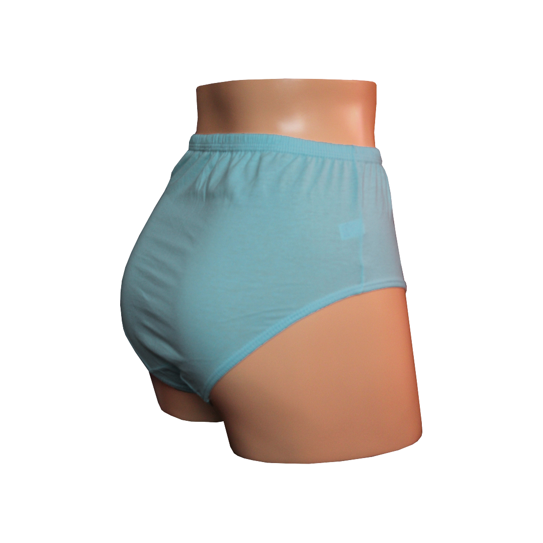 PACK CALZONES ALGODÓN MUJER MONINA CELESTE CLASICA X4 TRUSA - 3