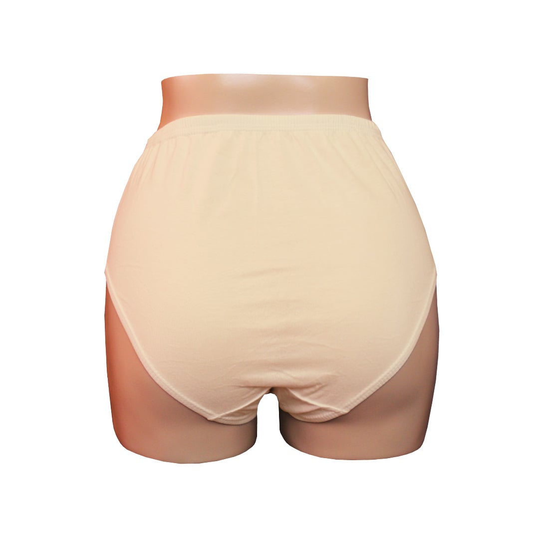 PACK CALZONES ALGODÓN MUJER MONINA BEIGE CLASICA X4 TRUSA - 3