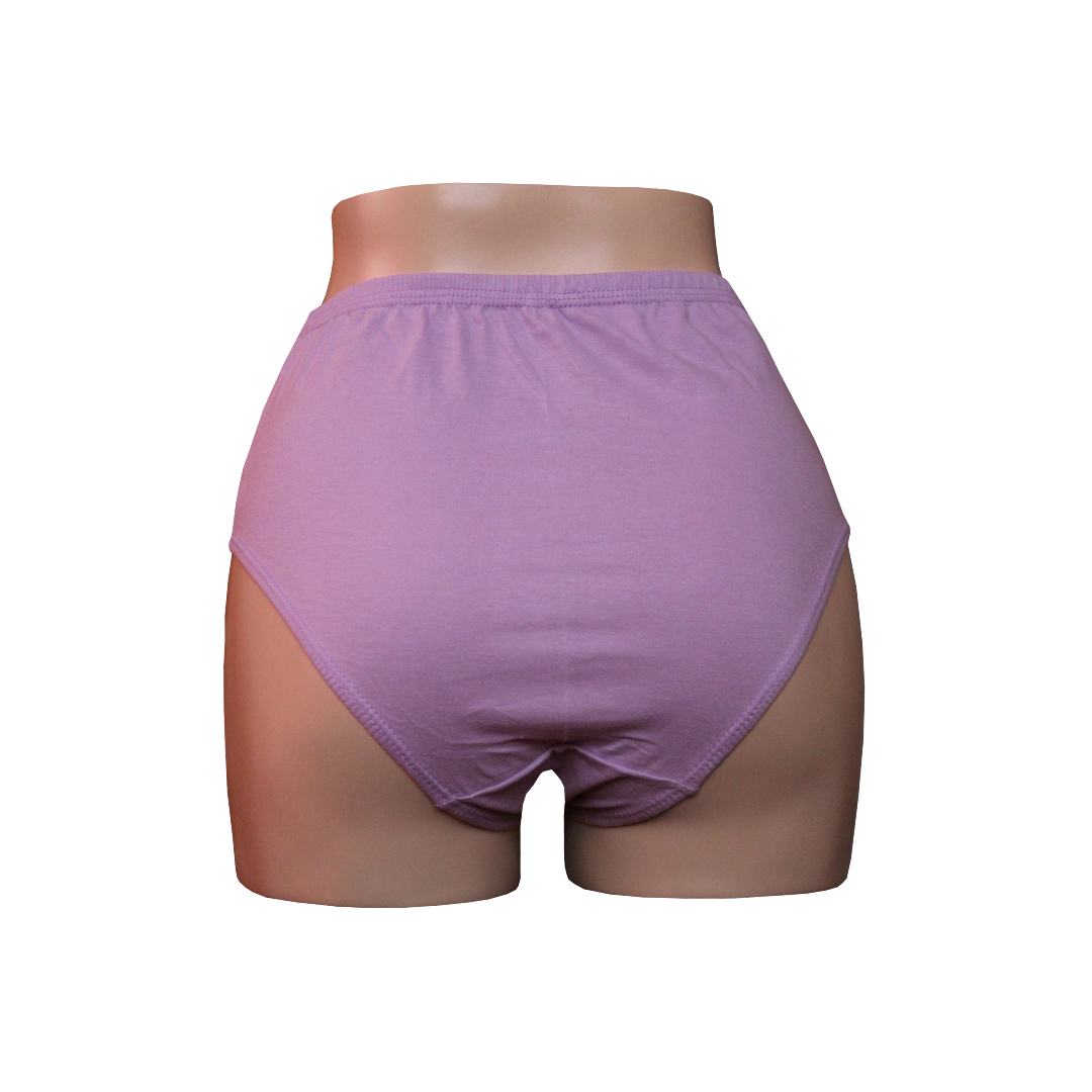 PACK CALZONES ALGODÓN MUJER MONINA LILA CLASICA X4 TRUSA - 2