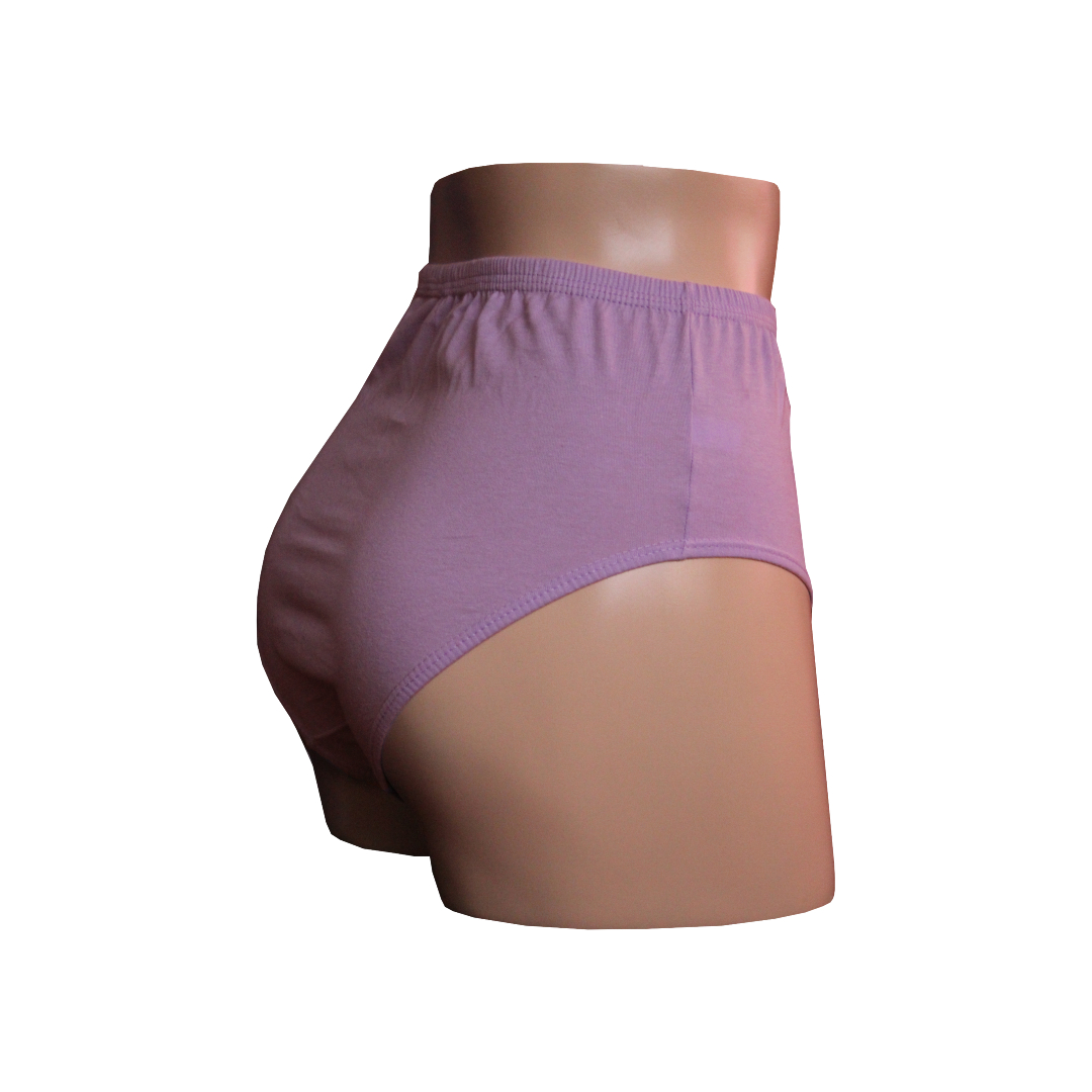 PACK CALZONES ALGODÓN MUJER MONINA LILA CLASICA X4 TRUSA - 3