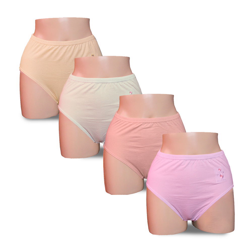 PACK CALZONES ALGODÓN MUJER MONINA MULTICOLOR CLASICA X4 TRUSA 1 - 1