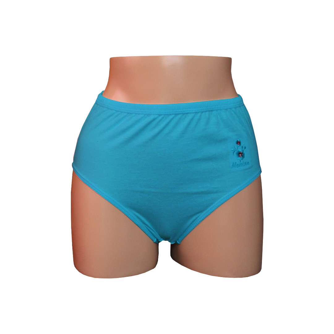 PACK CALZONES ALGODÓN MUJER MONINA MULTICOLOR CLASICA X4 TRUSA 5 - 5