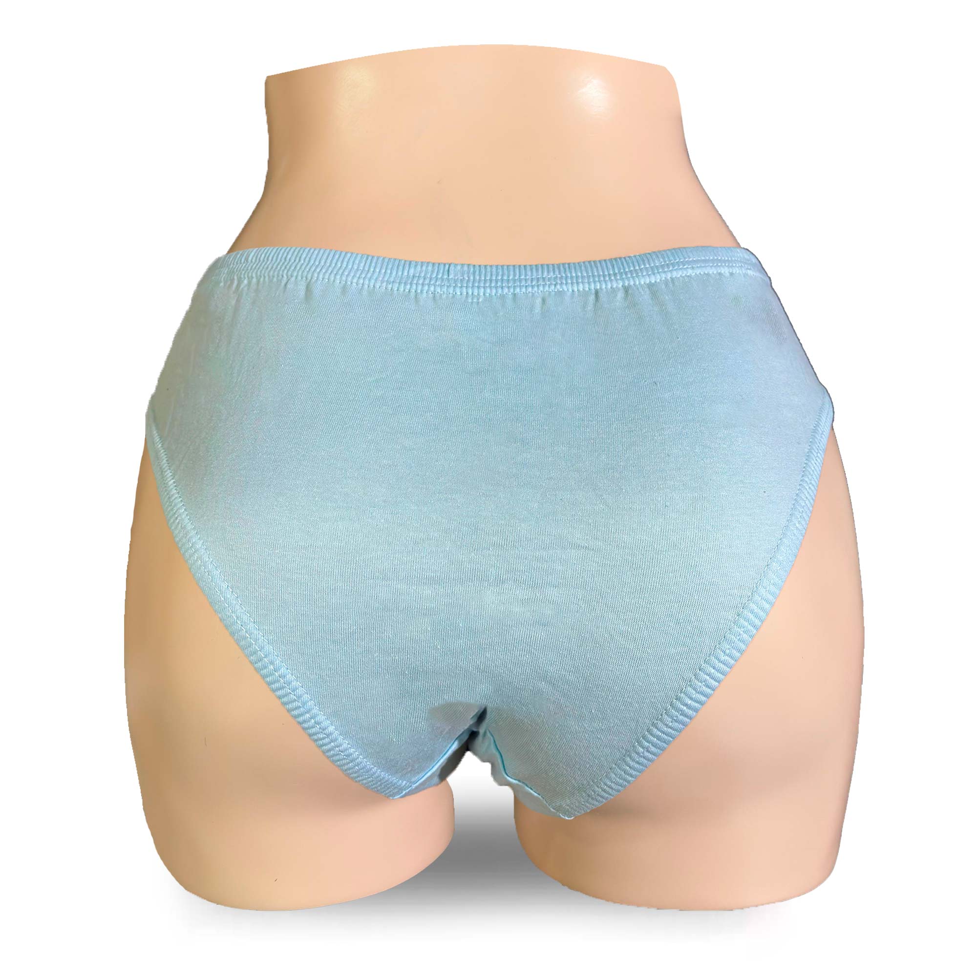 PACK BIKINI ALGODÓN MUJER MONINA CELESTE X4 TRUZA - 3