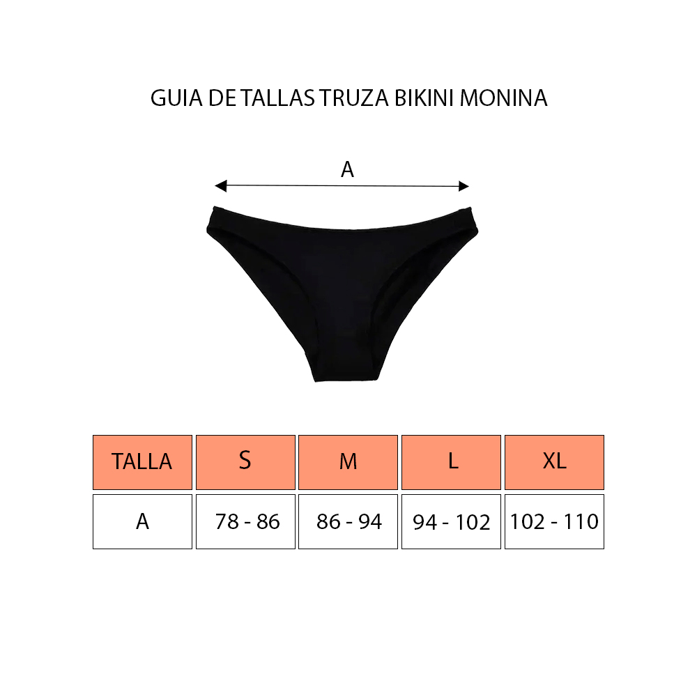 PACK BIKINI ALGODÓN MUJER MONINA MELÓN X4 TRUZA MELON - 4