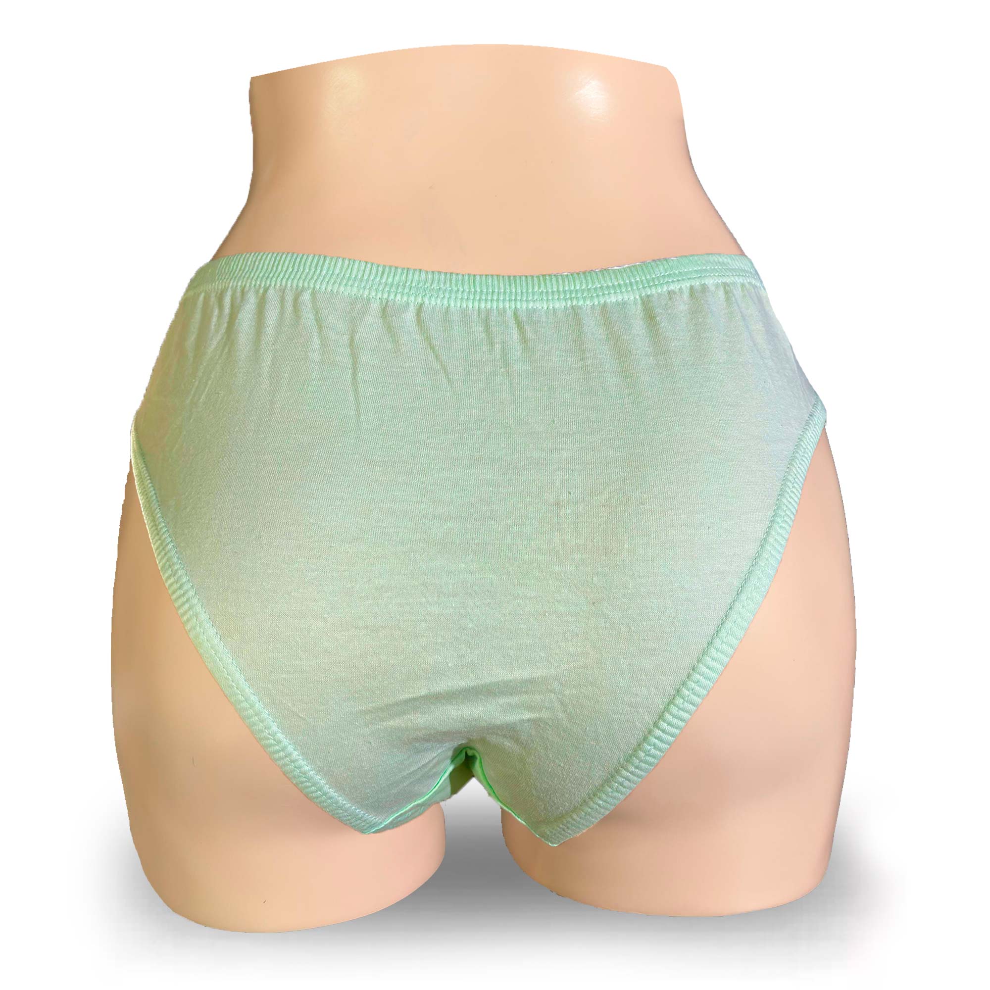PACK BIKINI ALGODÓN MUJER MONINA VERDE CLARO X4 TRUZA VERDE AGUA - 3