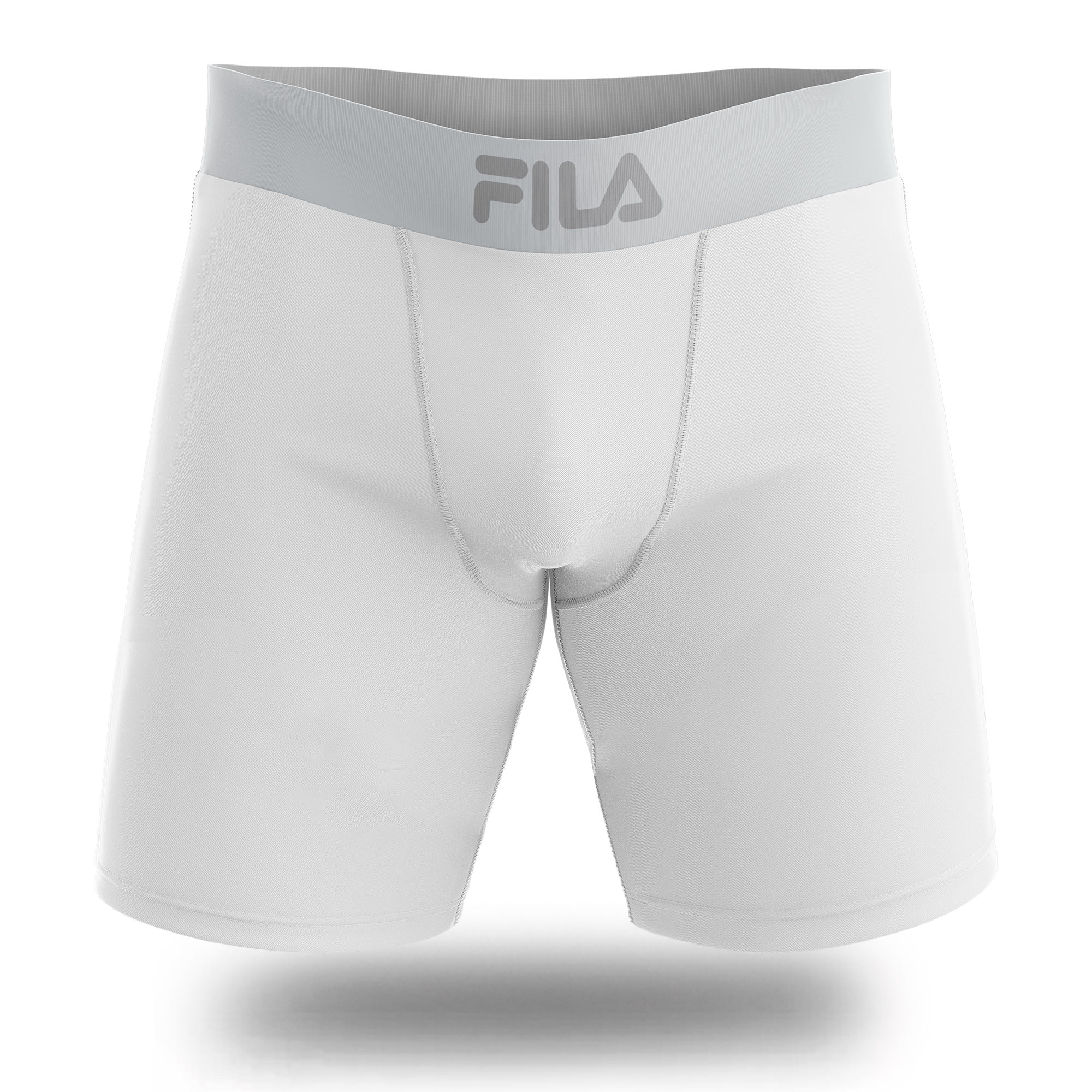BOXER LARGO FILA PRETINA ANCHA BLANCO - 1