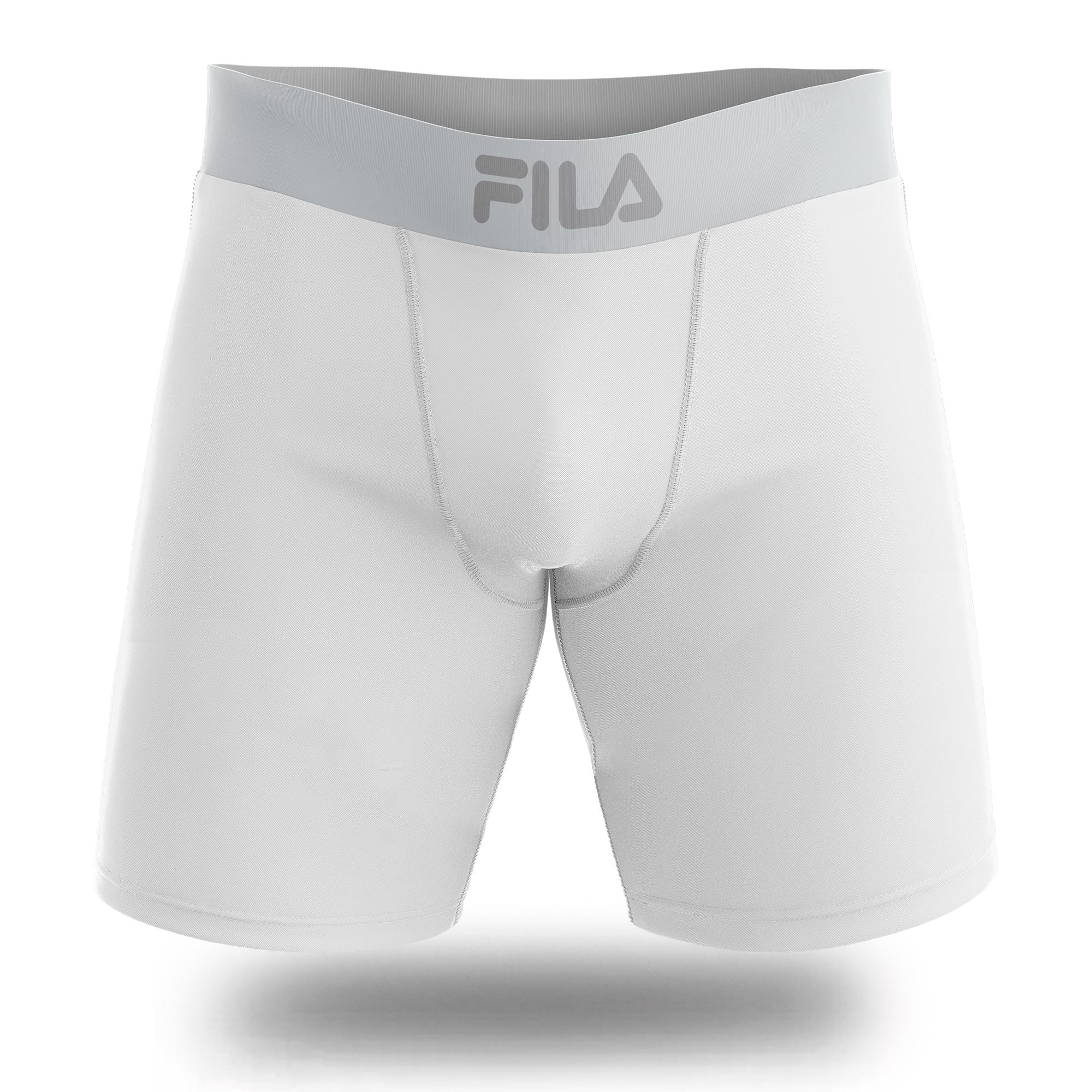 PACK X3 BOXER LARGO FILA PRETINA ANCHA BLANCO - 3
