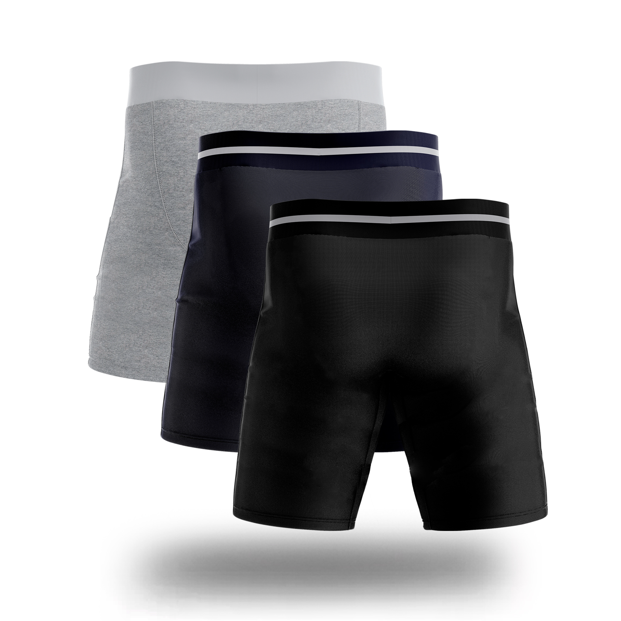 PACK X3 BOXER LARGO FILA PRETINA ANCHA MULTICOLOR - 3