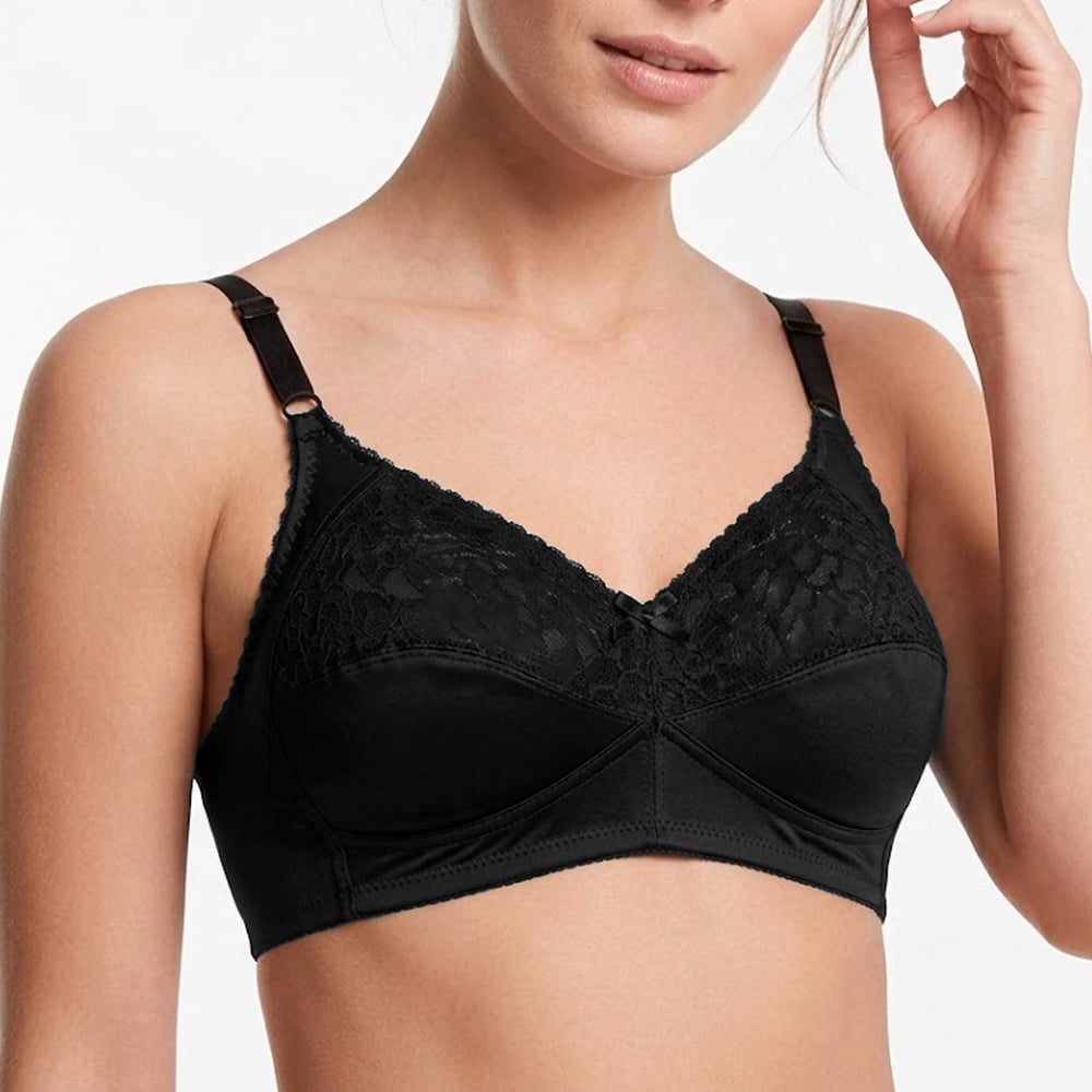 BRASIER PETER PAN FULL SOPORTE COPA B ENCAJE NEGRO 4710 - 1