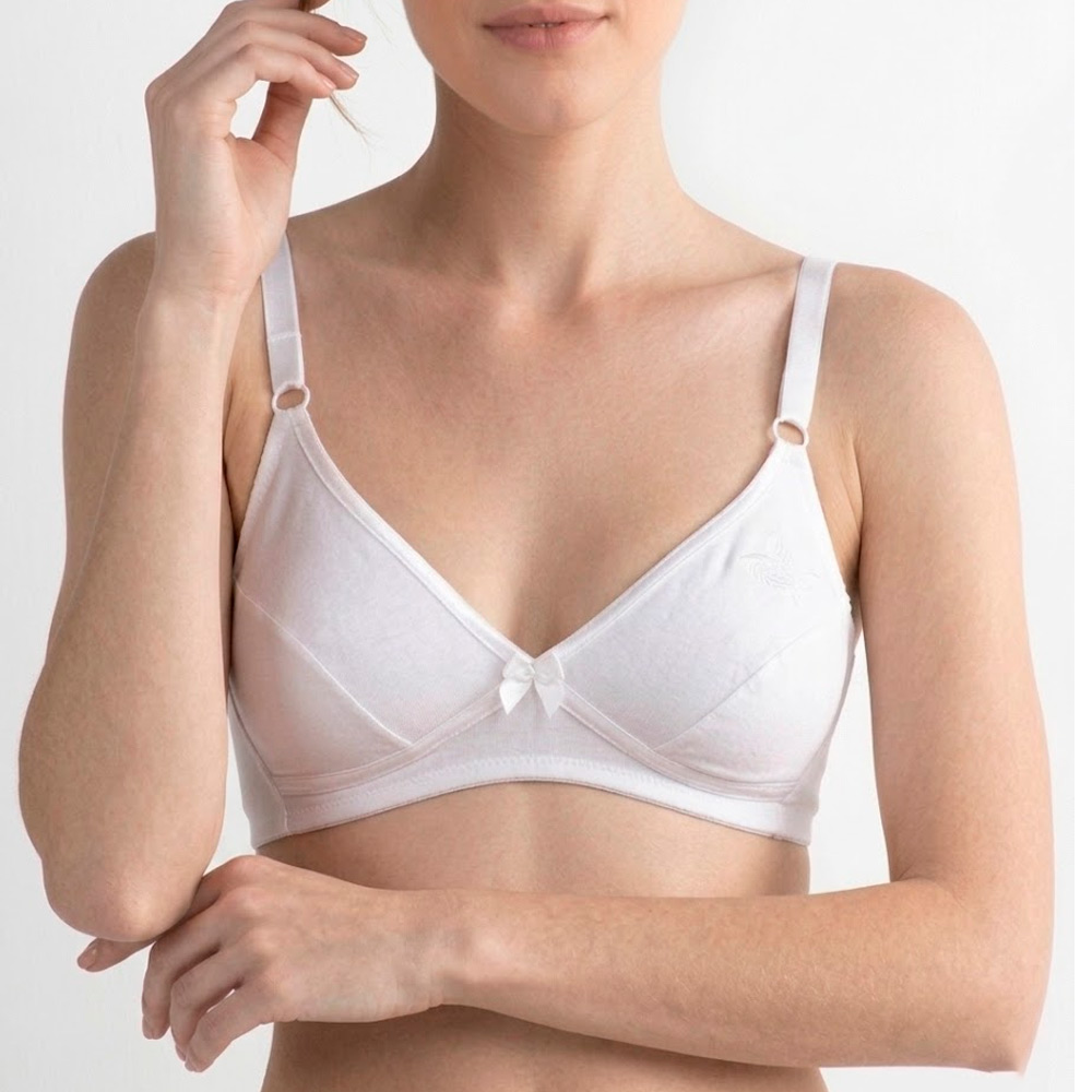 BRASIER PETER PAN REALCE NATURAL COPA B ALGODÓN BLANCO 7053 - 2