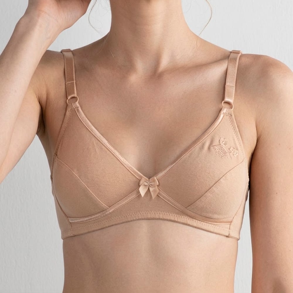 BRASIER PETER PAN REALCE NATURAL COPA B ALGODÓN BEIGE 7053 - 2