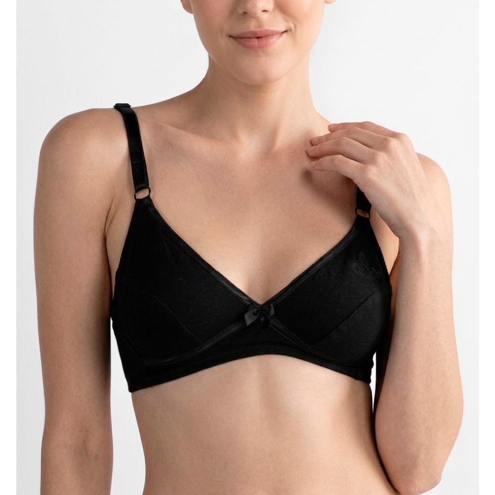 BRASIER PETER PAN REALCE NATURAL COPA B ALGODÓN NEGRO 7053 - 1