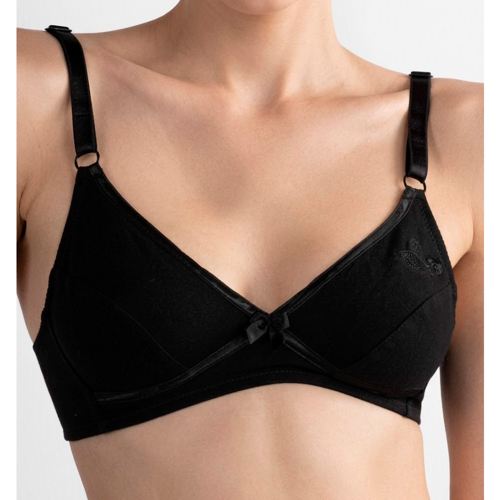 BRASIER PETER PAN REALCE NATURAL COPA B ALGODÓN NEGRO 7053 - 2